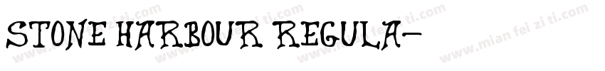STONE HARBOUR Regula字体转换